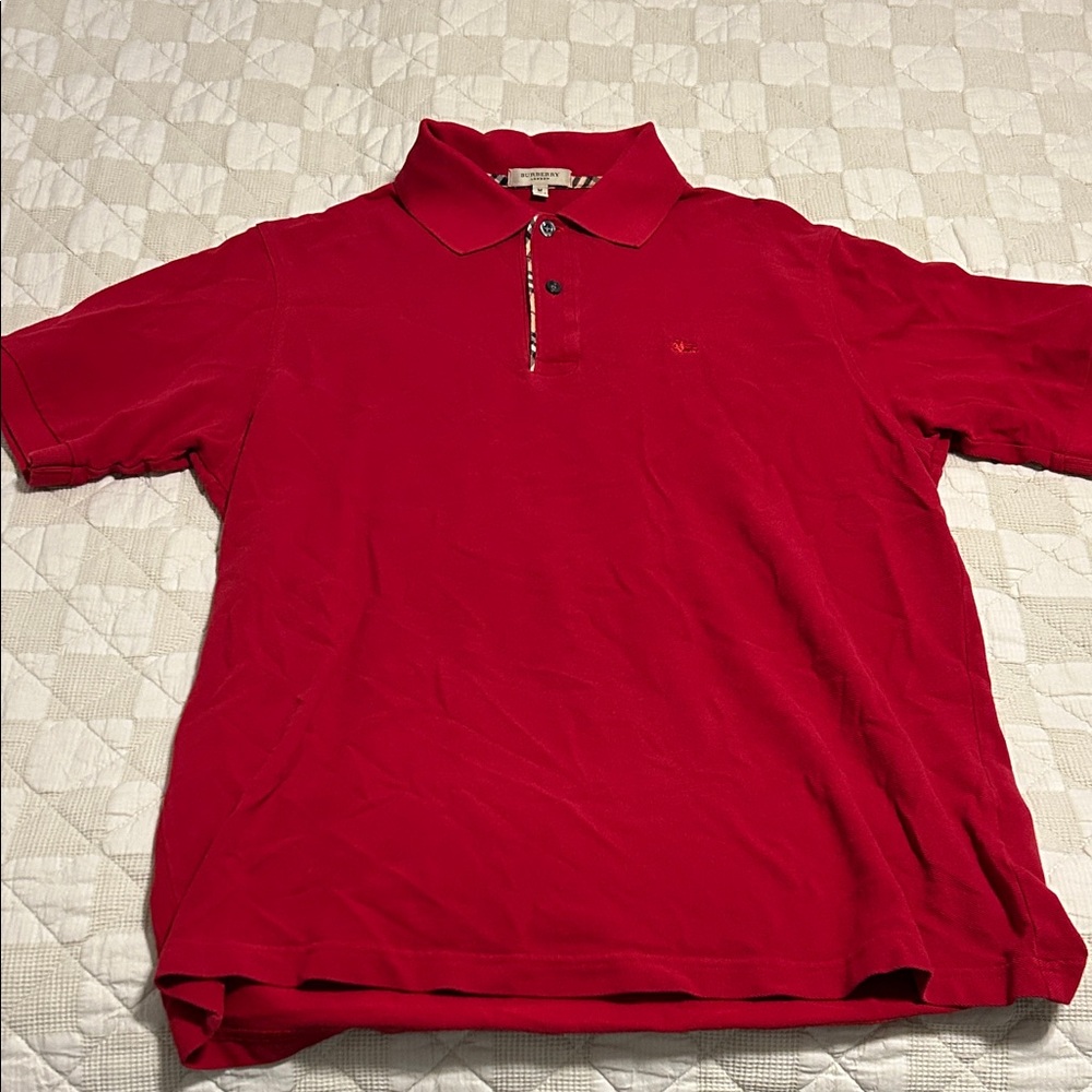 Burberry Red Polo Shirt